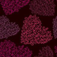 Romantic seamless pattern with hearts N50