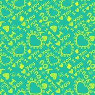 Romantic seamless pattern with hearts N56