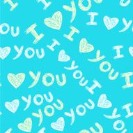 Romantic seamless pattern with hearts N57