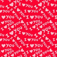 Romantic seamless pattern with hearts N58