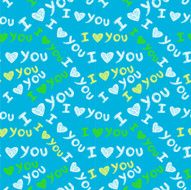 Romantic seamless pattern with hearts N60