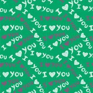 Romantic seamless pattern with hearts N61