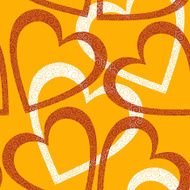 Romantic seamless pattern with hearts N64