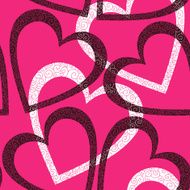 Romantic seamless pattern with hearts N67