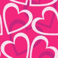 Romantic seamless pattern with hearts N68
