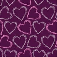 Romantic seamless pattern with hearts N72