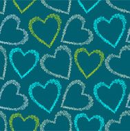 Romantic seamless pattern with hearts N73