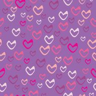 Romantic seamless pattern with hearts N78