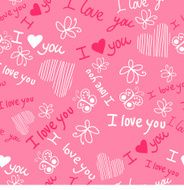 Romantic seamless pattern with hearts N82