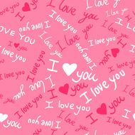 Romantic seamless pattern with hearts N83