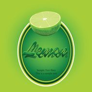 lemon or lime label