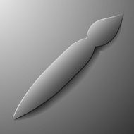 brush abstract icon vector style