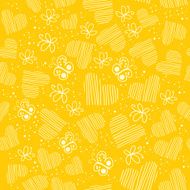 Romantic seamless pattern with hearts N89
