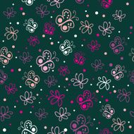 Romantic seamless pattern with hearts N91