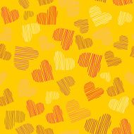 Romantic seamless pattern with hearts N101