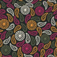 Seamless paisley texture for your design Endless pattern with p N18