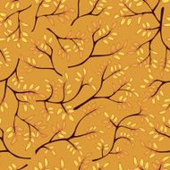 seamless pattern with leaf autumn background N21