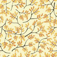 seamless pattern with leaf autumn background N22