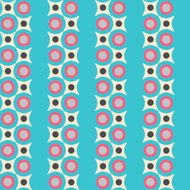Seamless pattern in retro colors N3