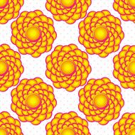 Vector color floral seamless pattern Flowers in order N2