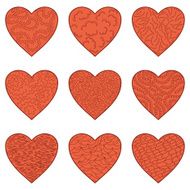 Set Valentine hearts
