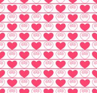 Seamless pattern with hearts N47