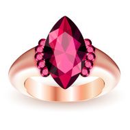 Ring with gemstone