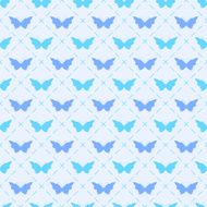 Seamless pattern with bitterflies