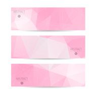 Abstract vector mosaic banners N40