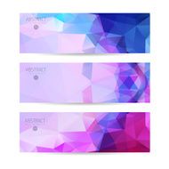 Abstract vector mosaic banners N44