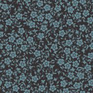 Seamless texture blue flowers on a dark background