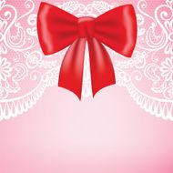 lace background and ribbon