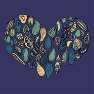 Abstarct doodle heart