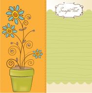 seamless pattern background with flowers N11