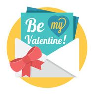 Vector &quot;Be My Valentine&quot; Illustration