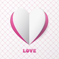 Paper Heart Love Card