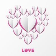 Paper Heart Love Card N2