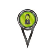 Pin sign female avatar