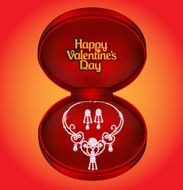 postcard on Valentines day