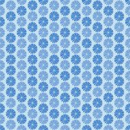 Blue flowers ornament seamless pattern