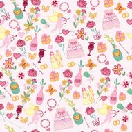 seamless wedding pattern (vector illustration)