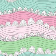 l seamless abstract hand-drawn pattern waves N2