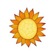Stylized sun vector N9