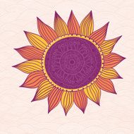 Stylized sun vector N10
