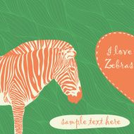zebra with place for text N2