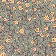 Seamless pattern with leaf abstract texture N5