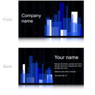 Black and Blue business card