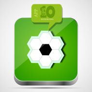 Vector football app icon
