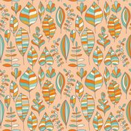 Seamless pattern with leafs N5