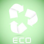 origami recycle for your design Vector